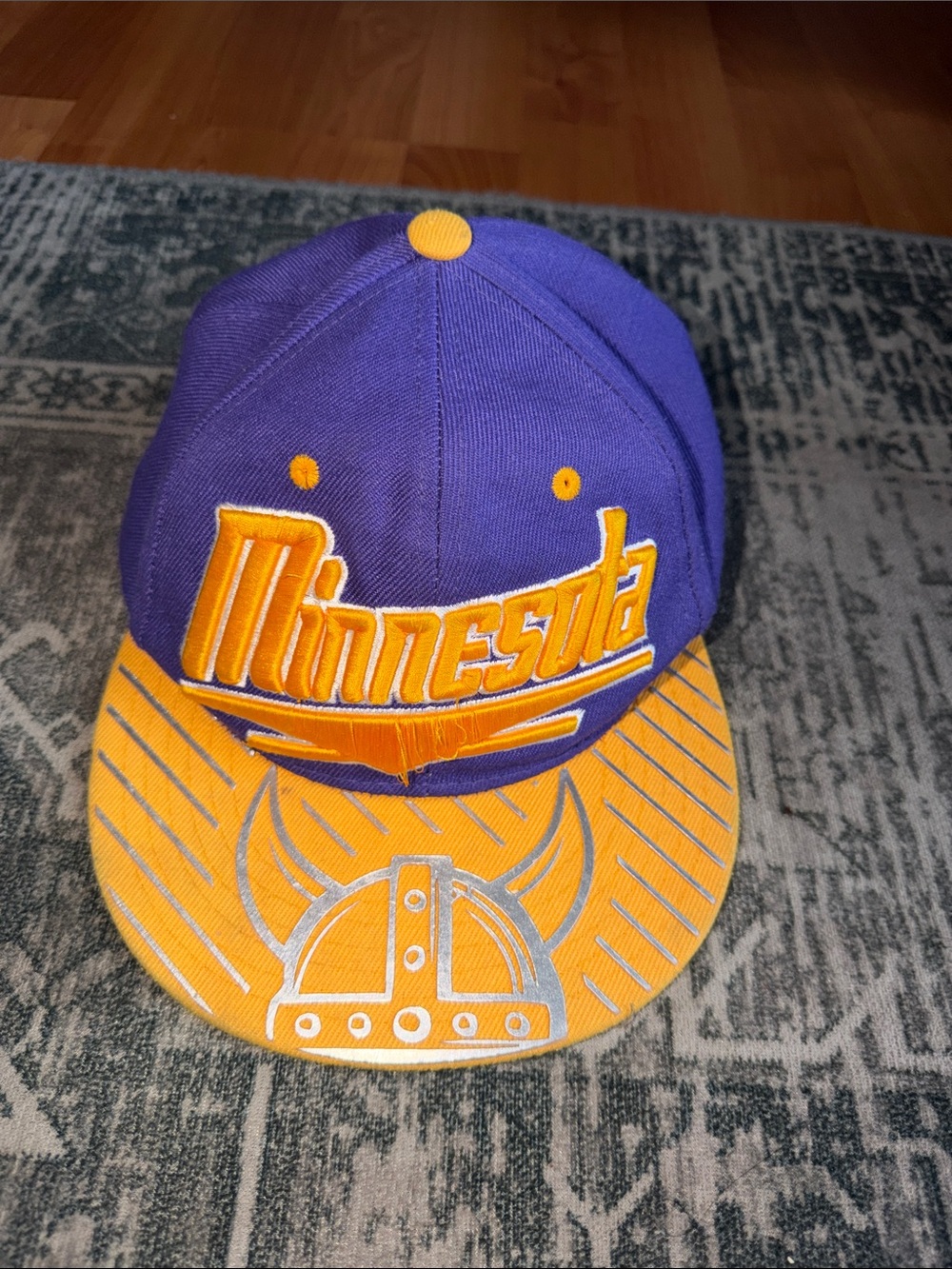 Minnesota Vikings Purple & Gold Snapback Hat